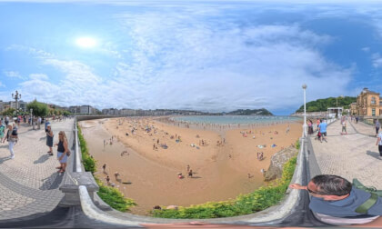 360° View of La Concha Beach | Donostia-San Sebastián, Spain