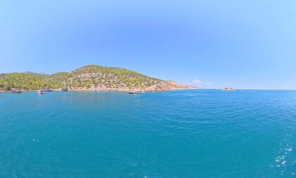 Turkey Mersin Silifke Taşucu: Turquoise Waters and Peaceful Islands 🌊☀️⛵ 360° VR
