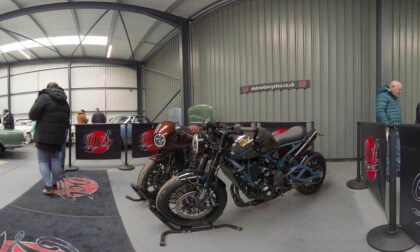 bikes on display
