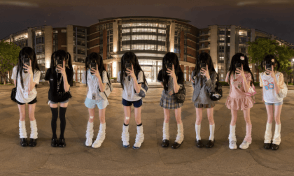 What It Feels Like to Be Surrounded by 8 Schoolgirls [360° VR POV]