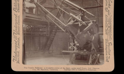 The Crossley Reflector, under small dome, Lick Observatory