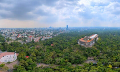 Chapultepec Castle in 360° | Mexico City Aerial View
