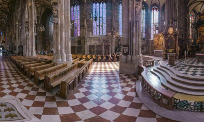 Interior of St. Stephen's Cathedral in Vienna, Austria