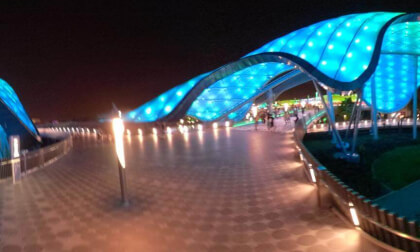 Tomorrowland at night, Shanghai Disneyland