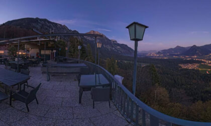 A beautiful evening view of the Inntal and Zillertal valleys in Tyrol, Austria.