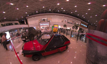 First aerodynamic car with wheels inside the body of the car by Aurel Persu - 1922 VR Photo First aerodynamic car with wheels inside the body of the car by Aurel Persu - 1922 VR