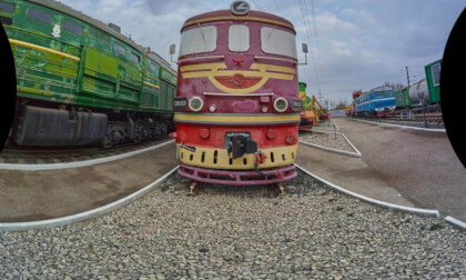 Soviet railway equipment. Open-air museum. (1)