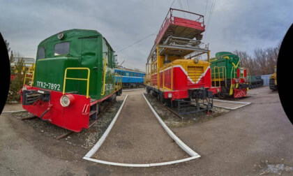 Soviet railway equipment. Open-air museum. (6)