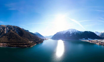 View of the village of Pertisau, Lake Achensee - Austria.