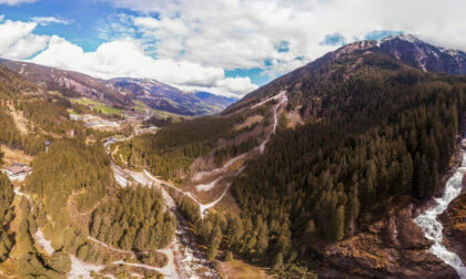 Krimmel waterfalls - the largest waterfalls in Austria.