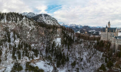 Neuschwanstein Castle in Schwangau - Bavaria - Germany.