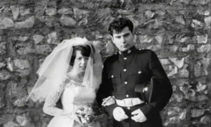 Margaret & Keith Glenn on their wedding day in 1966