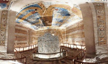 Tomb of Ramses IV in the Valley of the Kings, Egypt, interior