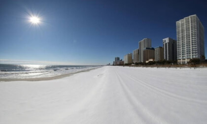 Snowy Beach