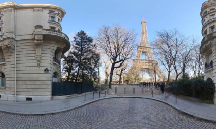 PARIS rue Buenos Aires in winter