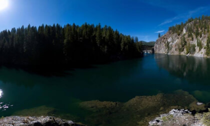Rock Island on the Pend O'reille River