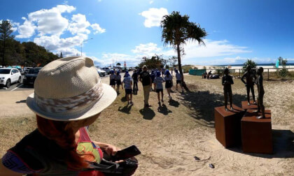 nippers   Swell Sculptures Festival Qld Australia