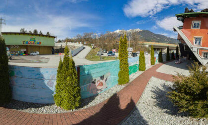 House upside down in Terfens/Tyrol, Austria.