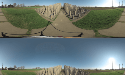 (3D 360 8K)  Stangenpyramide (Pole Pyramid) - Dreieich