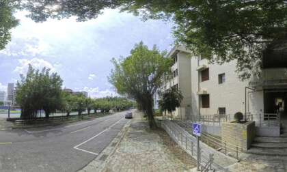 Road from school to playground 02 VR Photo Road from school to playground 02 VR