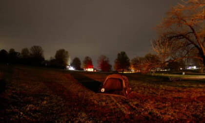 Campfire Lit Campground (30sec Exposure)  (F02_S08)