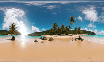 Tropical Beach 8k AI Generated