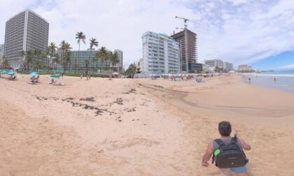 Condado Beach Puerto Rican Flag, San Juan, PR  8K 360