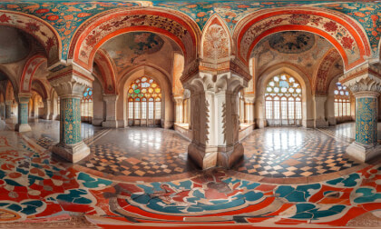 Intricate Highly Detailed Interior Design Of Ancient Building