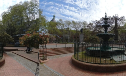 Fuente de la plaza de bomberos