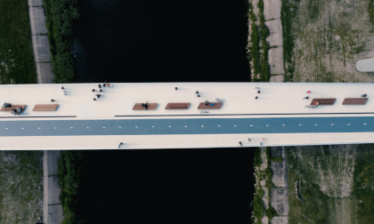 Bridge in Poznań in Poland