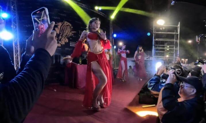 OHiYo hot dance (Red)@Qingshan Temple Festival,2023.12.04