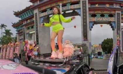 Jeep pole dance-Green Part1@235th Anniversary Celebration of Yimin Temple,2023.12.05