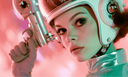 Retro Sci Fi 3D Portrait