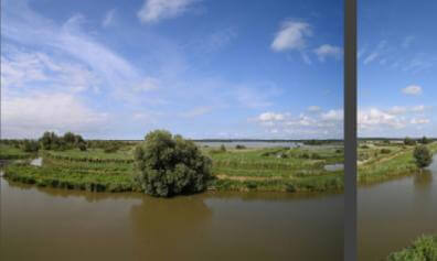 View from birdwatching tower in Lelystand, the Netherlands (2/2)