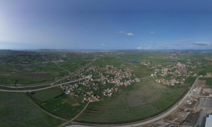 Aerial View of Factory's construction