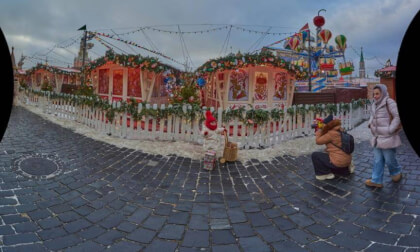 Christmas walk in the center of Moscow (9) VR Photo Christmas walk in the center of Moscow (9) VR