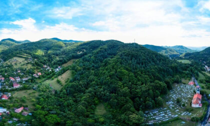 The village of Vyhne in Slovakia.