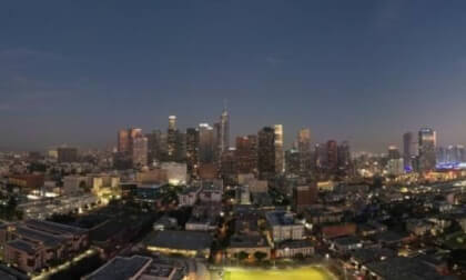 Downtown LA Night View