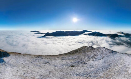Full cloud inversion in Snowdonia, North Wales, UK