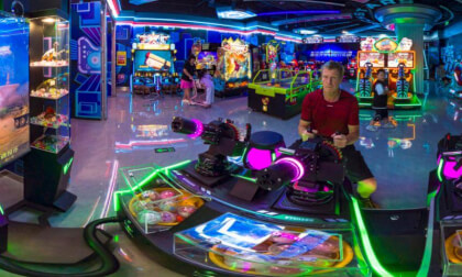 Gaming in a mall in China
