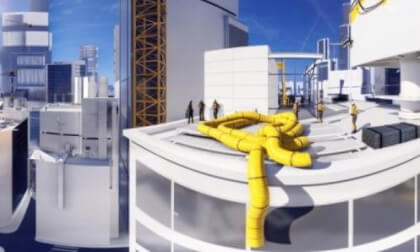 Work on the rooftop - 3D 360 panorama