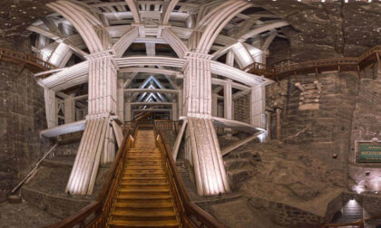 In the Wieliczka Salt Mine near Krakow, Poland