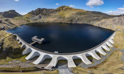 Llyn Stwlan reservoir, North Wales, UK
