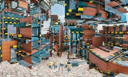 Construction site - generated and rendered - NO AI