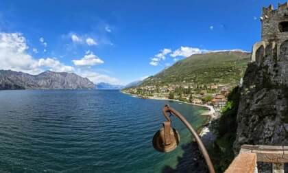 Malcesine castle - view of lake Garda, Italy