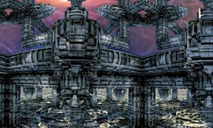 A bleak future - fractal panorama - NO AI