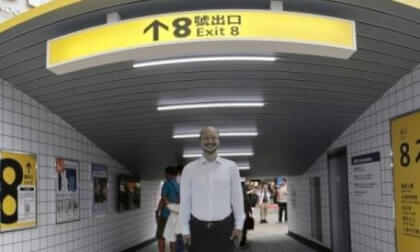 Exit 8 movie advertising installation Part 01 VR Photo Exit 8 movie advertising installation Part 01 VR