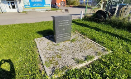 Memorial stone to Hungarian prisoners of war