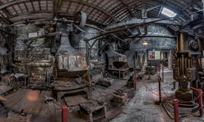 Llanberis slate museum - small parts foundry, North Wales, UK