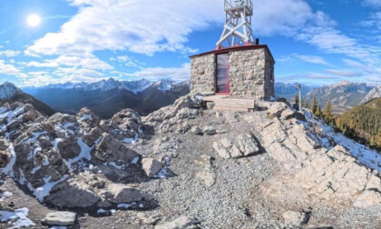 360° Summit of Sulphur Mountain in Banff, Alberta, British Columbia, Canada